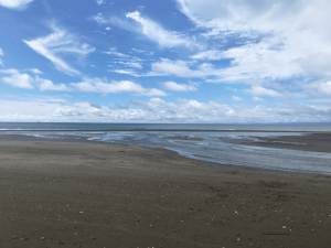 foto panorámica de una playa