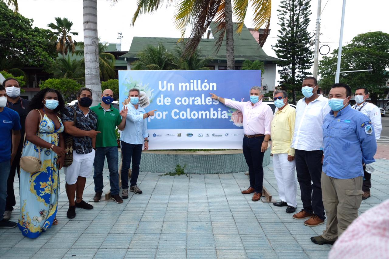 Presidente Duque y Ministro Correa lanzaron el ambicioso programa: Un Millón de Corales por Colombia Presidente Duque y Ministro Correa lanzaron el ambicioso programa: Un Millón de Corales por Colombia