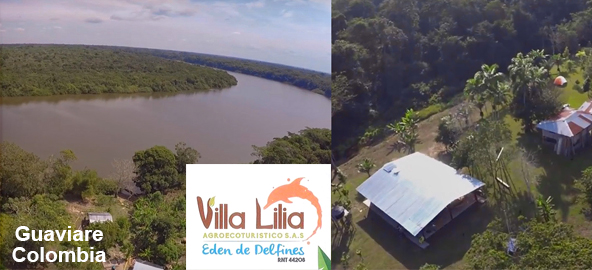 Imagen de un Rio y Cabaña de Villa Lilia en Guaviare