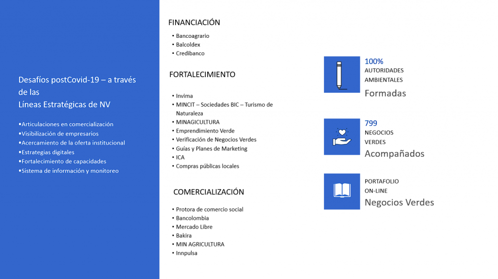 Imagen de la Presentacion de Desafios PostCovid19 a través de las Lineas Estraregicas de Negocios Verdes