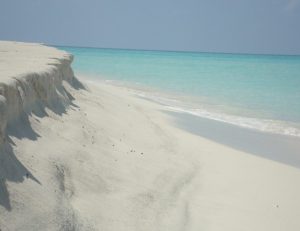 foto de una playa que presenta erosión costera