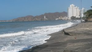 foto panorámica de la playa de Cartagena