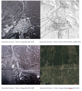 foto satelital de áreas urbanas del tolima