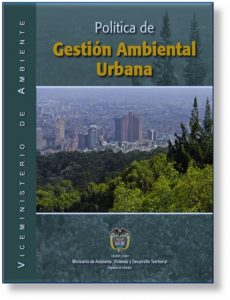 Portada del documento de política de gestión ambiental urbana
