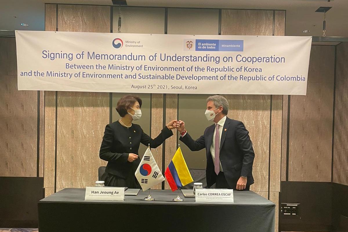 Colombia y Corea firmaron una alianza para la protección del medio ambiente Colombia y Corea firmaron una alianza para la protección del medio ambiente