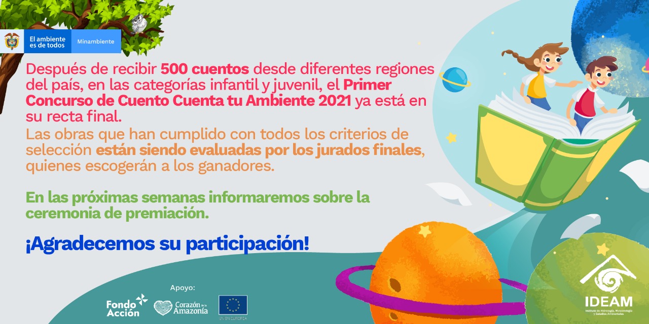 El Primer Concurso de Cuento Cuenta tu Ambiente, en su recta final El Primer Concurso de Cuento Cuenta tu Ambiente, en su recta final