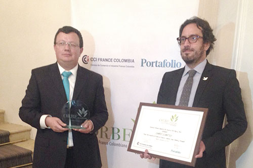 BanCO2 recibe Premio Orbe Innoverde BanCO2 recibe Premio Orbe Innoverde