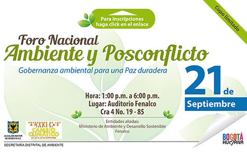 Foro Nacional Ambiente y Posconflicto