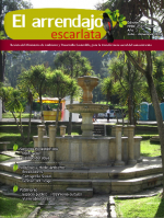 portada 5° edición de la revista el arrendajo escarlata - en la imagen se visualiza una fuente de agua