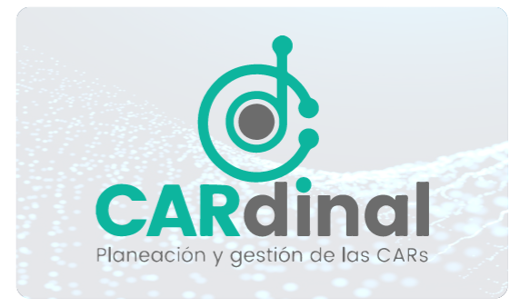 Logotipo de cardinal con el slogan (planeación y gestión de las CARs)