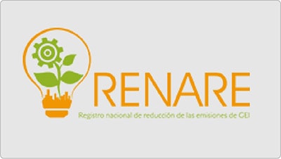 logotipo del Registro Nacional de Reducción de las Emisiones de GEI - RENARE