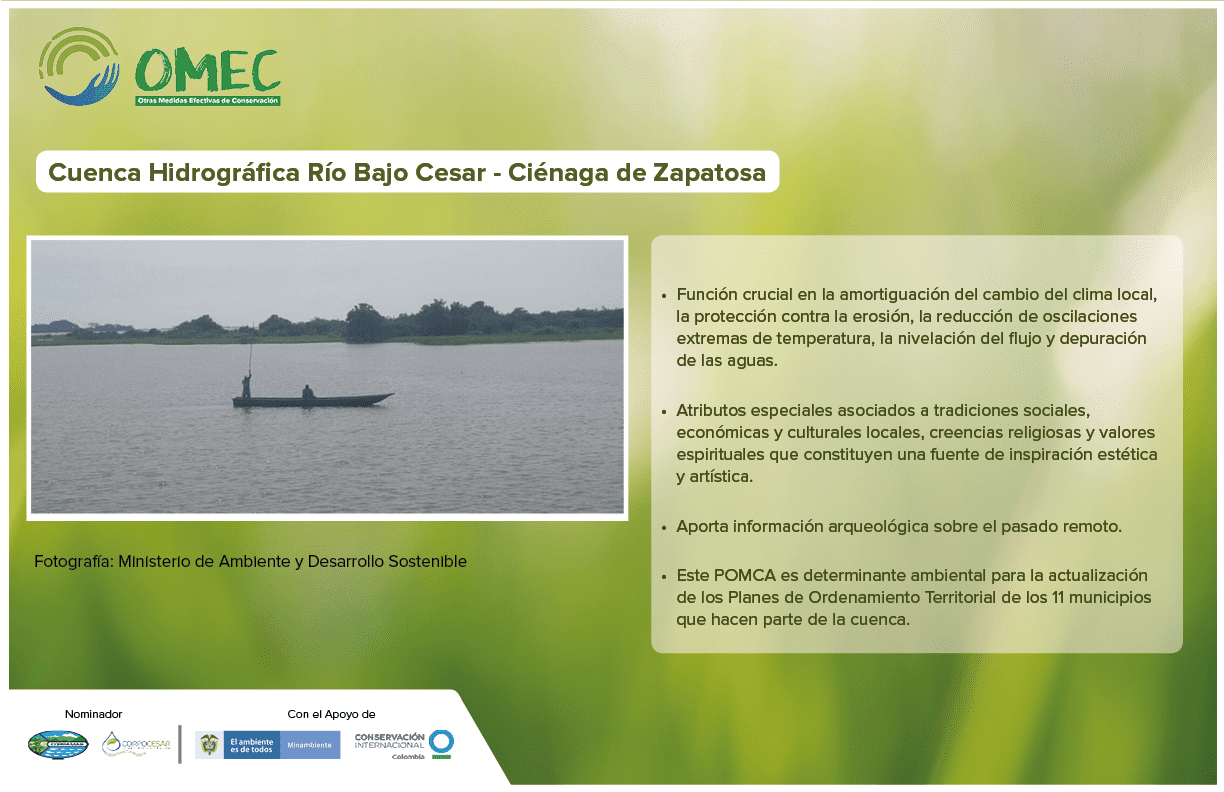 infografía acerca de la ciénaga de zapatosa en César