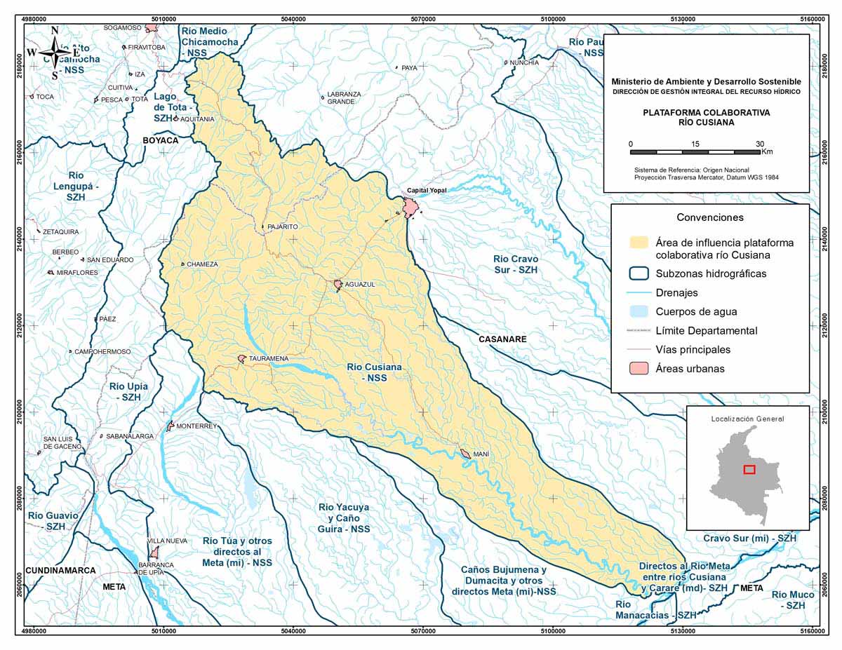 Cartografía del Río Cusiana