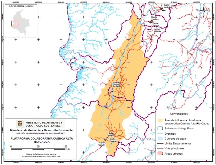 Cartografía de la Cuenca Alta del Río Cauca
