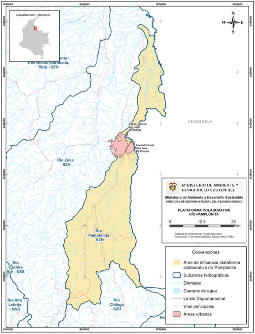 Cartografía de la Cuenca del Río Pamplonita