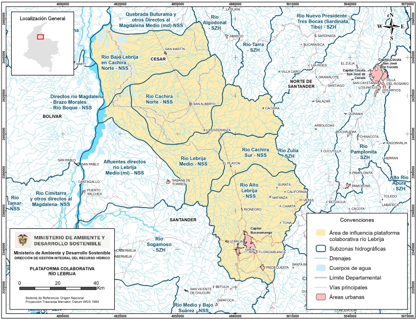 Cartografía de la Cuenca del Río Lebrija