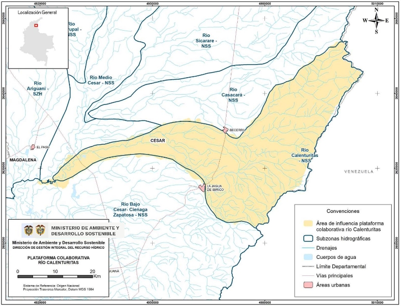 Cartografía del Río Calenturitas