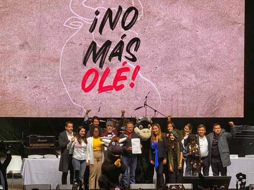 Ley ‘No Más Olé’ es un símbolo de hacer la Paz con la Naturaleza Ley ‘No Más Olé’ es un símbolo de hacer la Paz con la Naturaleza