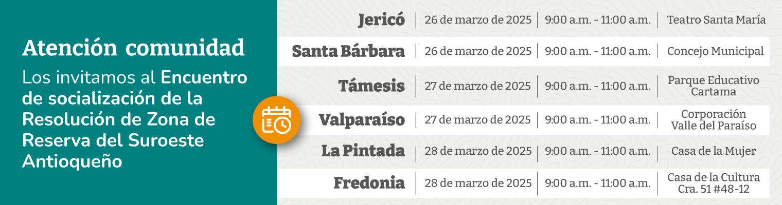 Suroeste fechas