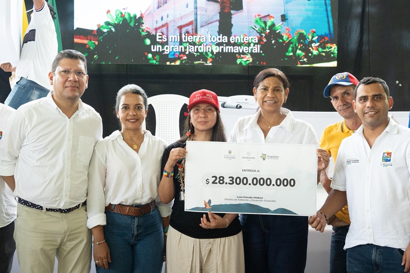 Ministra Lena Estrada anuncia 28 mil millones para recuperación ecológica en Sucre Ministra Lena Estrada anuncia 28 mil millones para recuperación ecológica en Sucre