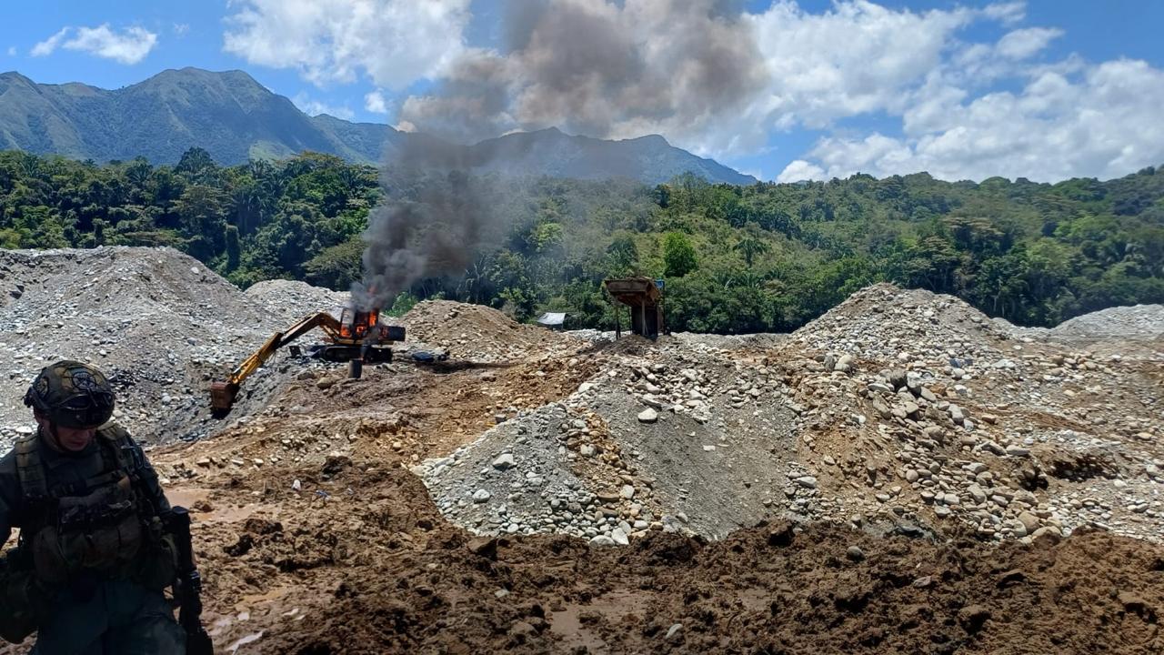 Operativo contra minería ilegal en Tolima deja 12 capturados y golpea red que afectó 232 hectáreas
